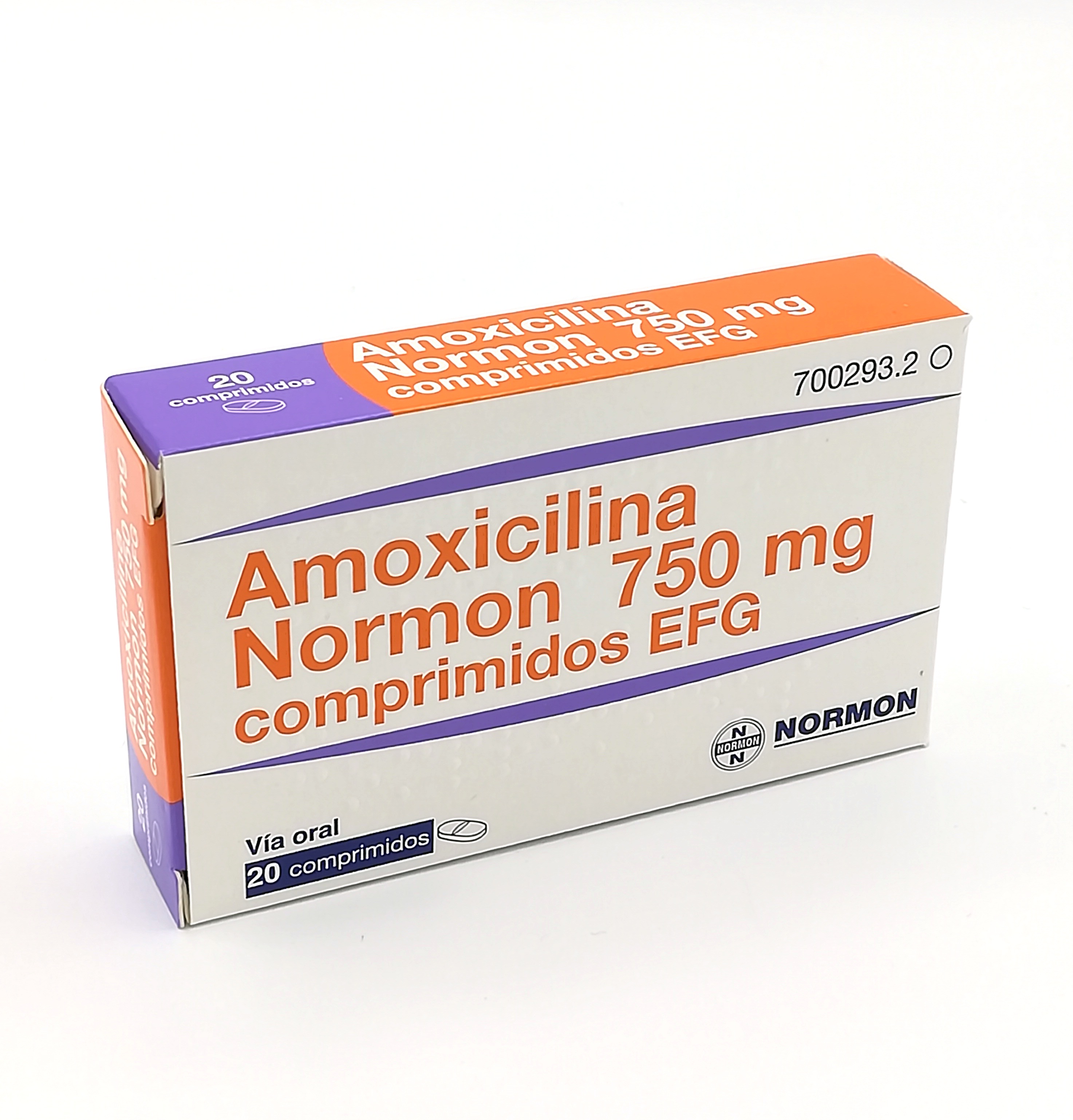 Amoxicilina Normon 750mg 20 tabs